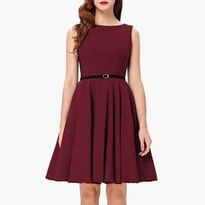 NWT| GRACE KARIN 50's inspired boatneck dress XL